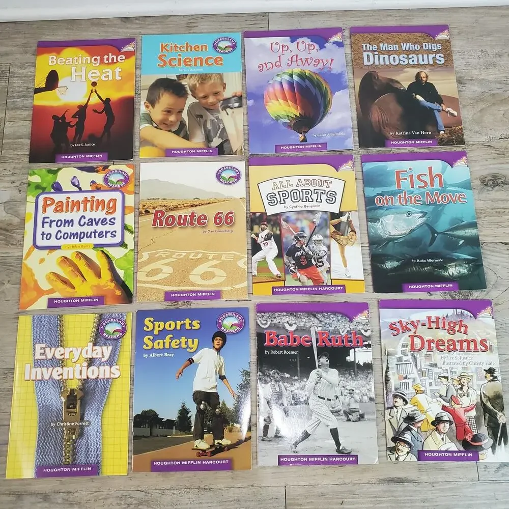 Lot of 63 Houghton Mifflin 3rd Grade Leveled Readers Homeschool Books Paperback